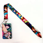 Anime Lanyards Keychain Animated Mobile Phone ID Card pass Hang Rope DIY Jewelry Accessories wholesale