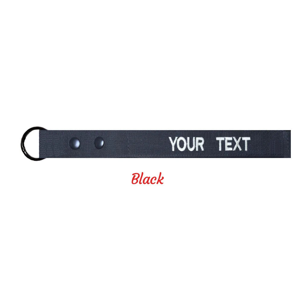 Customized Luggage Tags, Personalized Suitcase Tag, Text Baggage Label, Embroidered