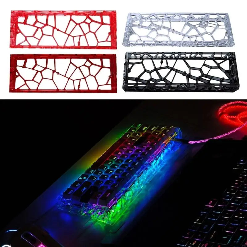 1PC Ventilated Keyboards Shell Case Durability Enhances Airflow for GH60 GT60 Multiple Brands Easy Installation F19E