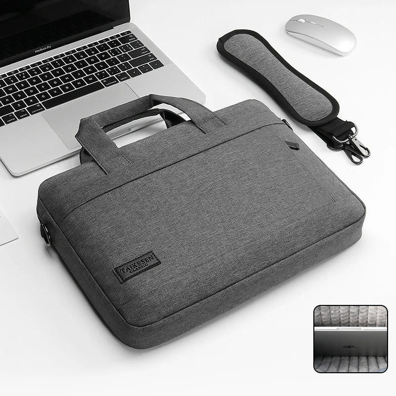 Laptop Bag Sleeve Case Shoulder Handbag For M3 M4 14 15 15.6 17 Inch Macbook Air Pro 13.3 Huawei Asus Dell Notebook Briefcases