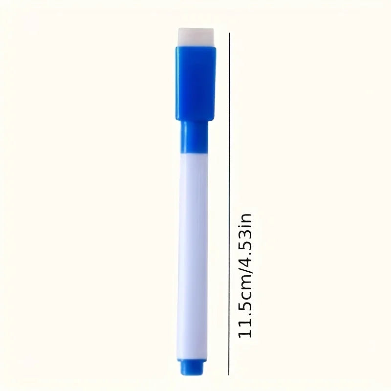 8pcs Dust-Free Dry Erase Markers for Whiteboards - Non-toxic, Quick-drying, Fade-resistant,for Writing on Various Surfaces.