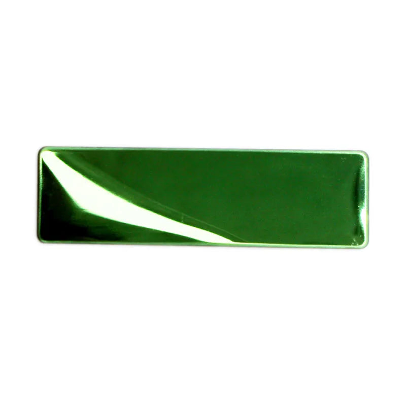 20pcs Laser Engraving Name Badge Holder Round Corner Stainless Steel Badge Blank Material 70x20mm