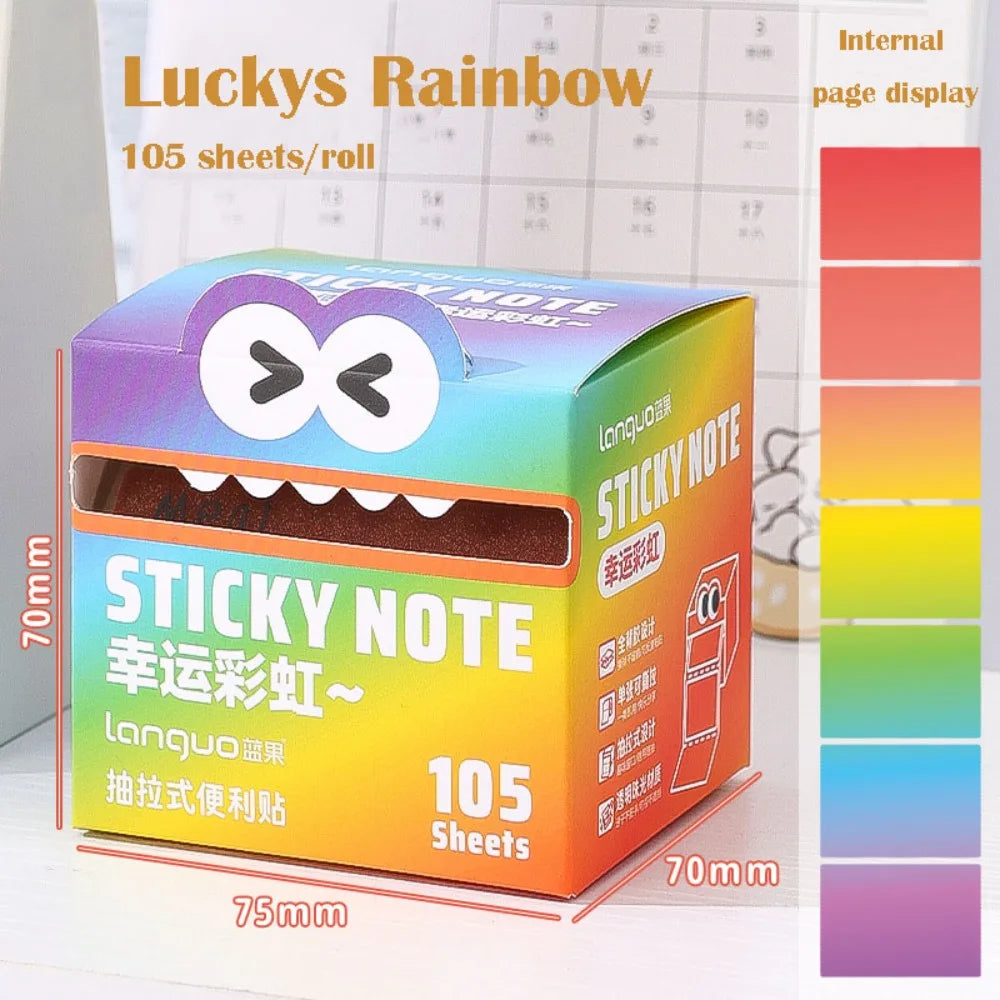 105 Sheets Cartoon Memo Pad Paper Sticky Notes Planner Sticker Paste Kawaii Papeleria Office School Supplies Korean Stationery
