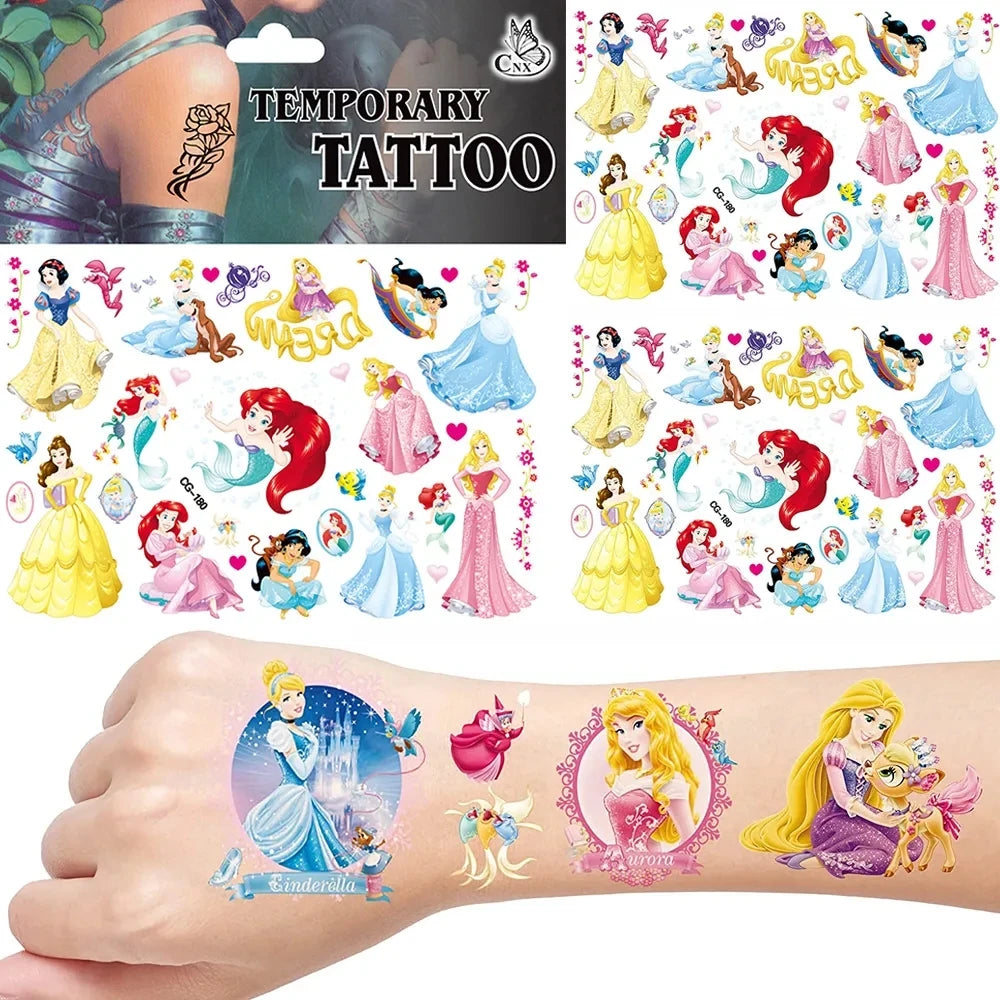Princess Party Supplies Birthday Disposable Tableware Set  Tablecloth Paper  Plate Napkin for Kid Girl Birthday Supplies