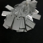 100PCS Round Rectangle Gold/Silver Edge Retail Supplies Display Tool Hanging Tags Jewelry Price Labels Jewellery Hangtags