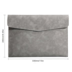 PU Leather A4 Document Bag, 7 Colors, File Folder for Office & Travel, Stylish Organizer