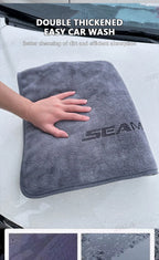 SEAMETAL 160X60CM Microfiber Car Wash Towel Thicken Towels Car Double-Sided Soft Cloth Auto Detailing Care Washing Drying Rags
