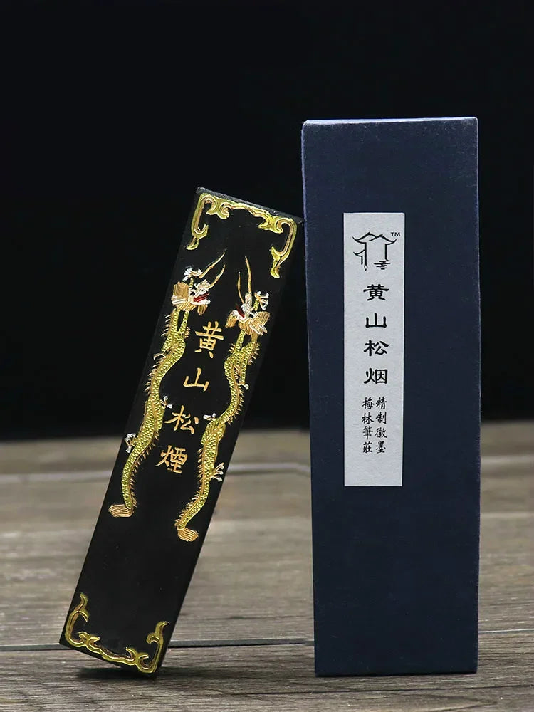Original Chinese Painting Calligraphy Ink Stick Natural Pure Pine Soot Ink Block Grinding Ink Calligraphy Ink Bar Sumi Inkstick