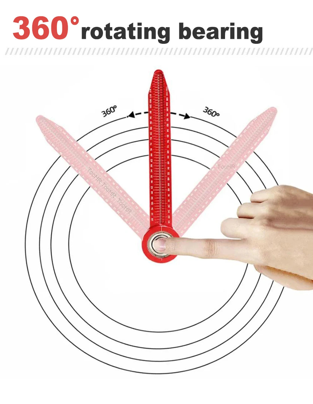 Woodworking Drawing Compass Circular Drawing Tool Hole Ruler High Precision Woodworking Scribe Gauges Marking Measurement Tool