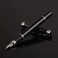 Metal Fountain Pen Business Black Heavy Feel Calligraphy Practice Pen Signing Pen High End Business and Student Use