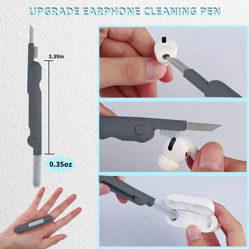 7-in-1 Multifunctional Cleaning Kit Laptop Keyboard Cleaning Brush Mobile Phone Screen Cleaning Bluetooth Headset Cleaning Pen