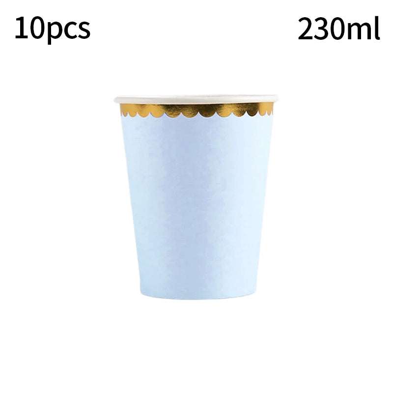 24pcs 7/9inch Pink Daisy Theme Disposable Tableware Flower Plate Napkin Banner Birthday Party Baby Shower Wedding Decor