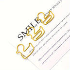 Adorable Duck Shape Paper Clips, Office Organization, and Student Test Paper Management - Durable, Reusable