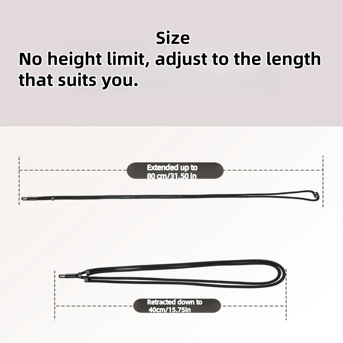 Universal Phone Lanyard with Clip Upgraded Anti-Drop 360° Rotation Adjustable Neck/Crossbody Strap for All Phone Cases