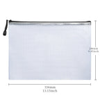5/10pcs A4 Zippered File and Storage Bag, Waterproof and Transparent Storage Bag Suitable for School Office Travel Storage