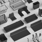 Gaming Gear Pegboard: Wall-Mounted, No-Punch, Study/Gaming Room – Figure Storage & Decor. Abundant Parts, Free Mix