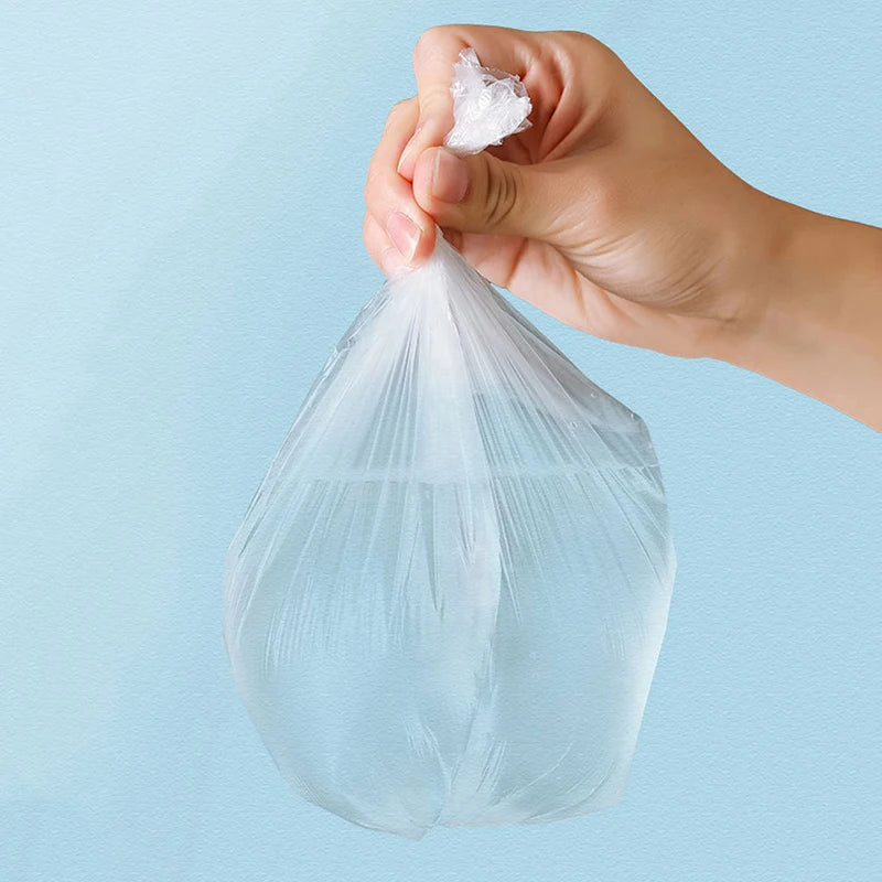 100Pcs/5Roll  Mini Garbage Bag Household Thickened Small Desktop Garbage Can Garbage Bags Disposable Trash Bags Kitchen Tools