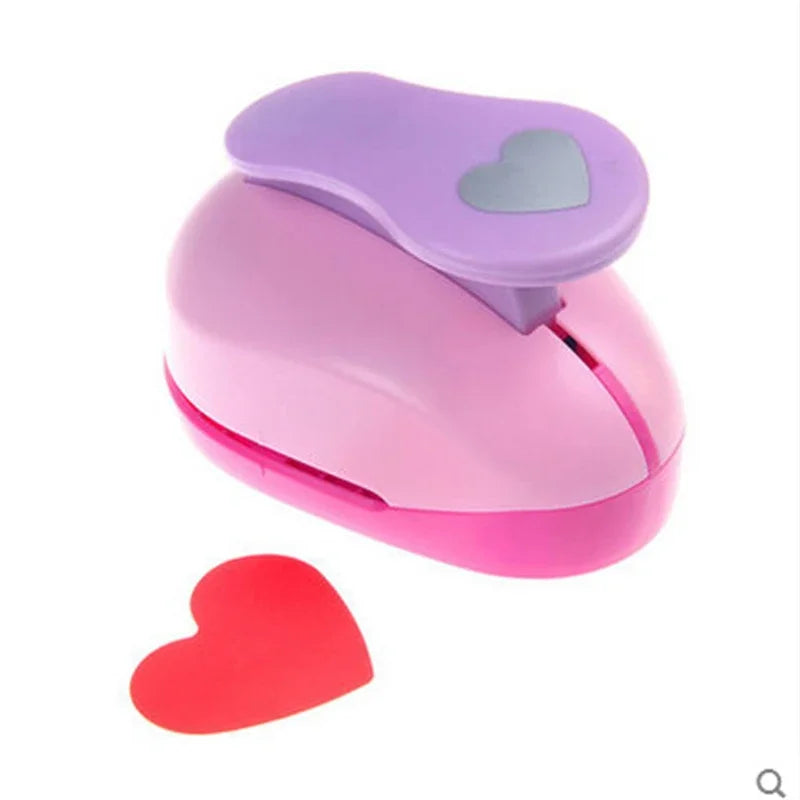 8/16/25/38/50mm Random Color Heart Punch DIY Embossing Punches Scrapbooking Machine Paper Cutting Hole Punch Rounder Cutter