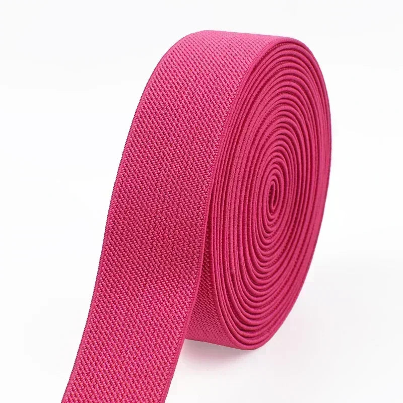 3/5M Meetee 20-50mm Elastic Bands for Trouser Waist Rubber Band Stretch Webbing Tape Belt DIY Underwear Clothes Sewing Accessory
