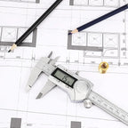 Electronic Digital Caliper, Inch and Millimeter Conversion, LCD Screen Display 0-6” Caliper Measuring Tool, Auto Power Off