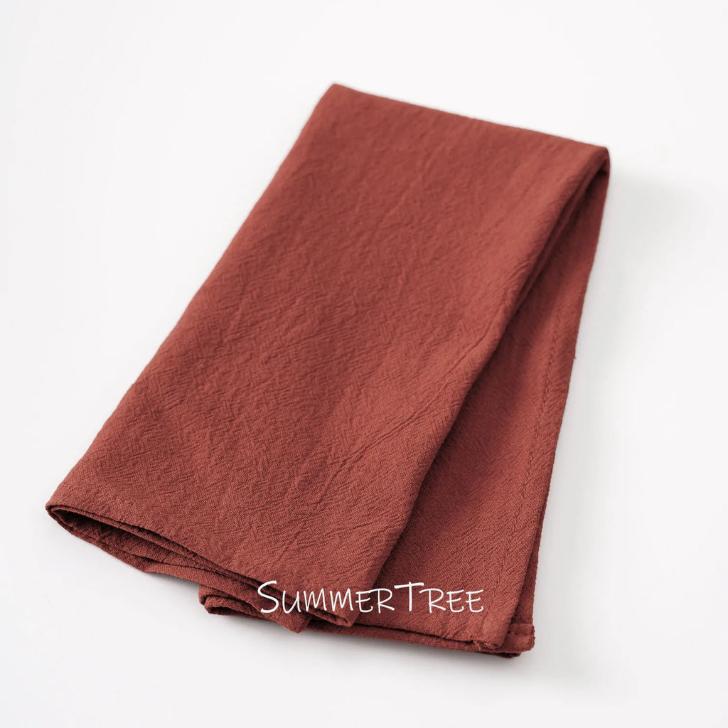 6pcs 40x40cm Cloth Napkins Washed Cotton Dinner Table Napkin Square Soft Absorbent Washable for Home Wedding Party Decoration