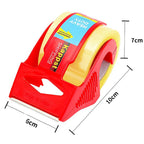 1 Set Heavy Duty Transparent Packaging Tape With Dispenser For Shipping Clear Packing And Moving Supplies