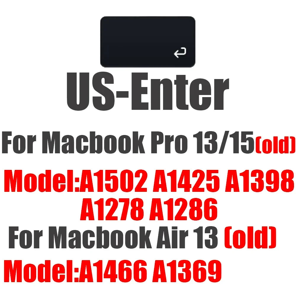 Keyboard Cover for Macbook Air 13 15 Pro 14 16 Touch Bar ID Silicone Protector Skin EU A3113 A3112 A3240 A2337 A3401 M1 M2 M3 M4