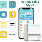 Sticker Printer, Fun Print Pod Mini Bluetooth Portabel Sticker Maker with 3 Rolls Paper, Print Pods Mini Printer