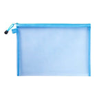 Transparent  A4/A5/A6 Mesh Zipper Pouch Clear Document Bag Book File Folders Stationery Pencil Case Storage Bags Makeup Pouch