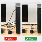 Self Adhesive Reusable Cable Ties Velcro Fastening Wire Organizer Adjustable Cord Holder for Desk Power Cord Management
