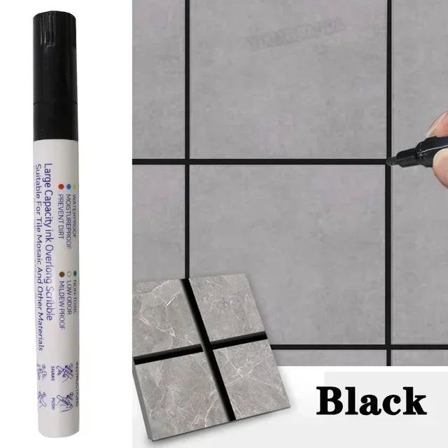Waterproof Tile Marker Grout Pen Wall Seam for Floor Bathroom Kitchen Toilet Wall Seam Repair Black White Gold Silver Beige