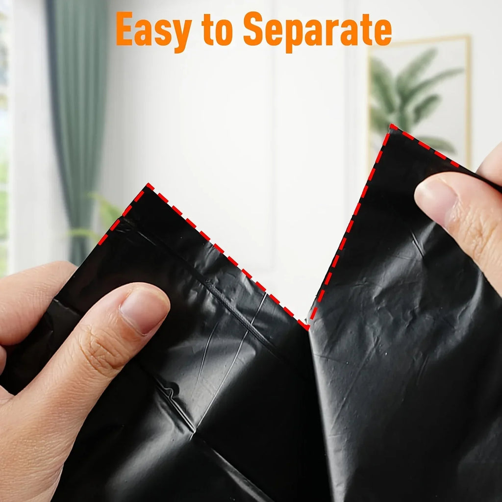 Heavy Duty Drawstring Trash Bags 3.6 Gallon 1/3/5 Rolls for Kitchen Bathroom Bedroom Living Room Office - Kitchen Bin Liners