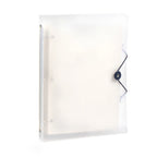 3Pcs Frosted Transparent A4 Loose Leaf Binder 3 Hole Punchless Snap Button File Folder Office School Document Storage Organizer