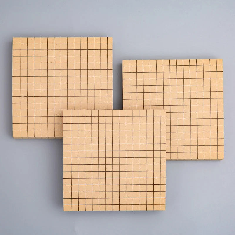 80Pcs Student Office Creative Tearable Memo Grid Memo Paper Self Adhesive Memo Paper Memo Label Stickers