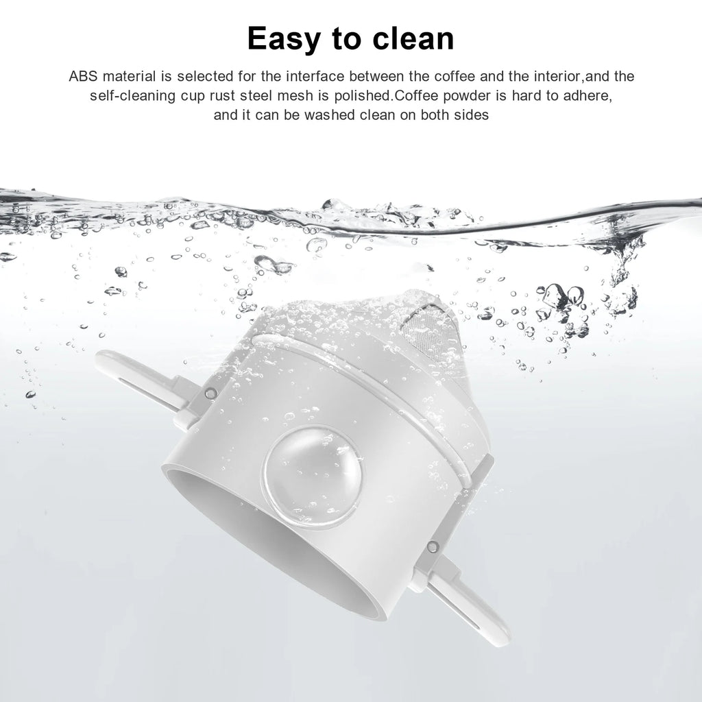 Folding Hand Brewed Coffee Filter Coffee Dripper Cone for Drip Coffee and Tea with Stainless Steel Holder No Filter Paper