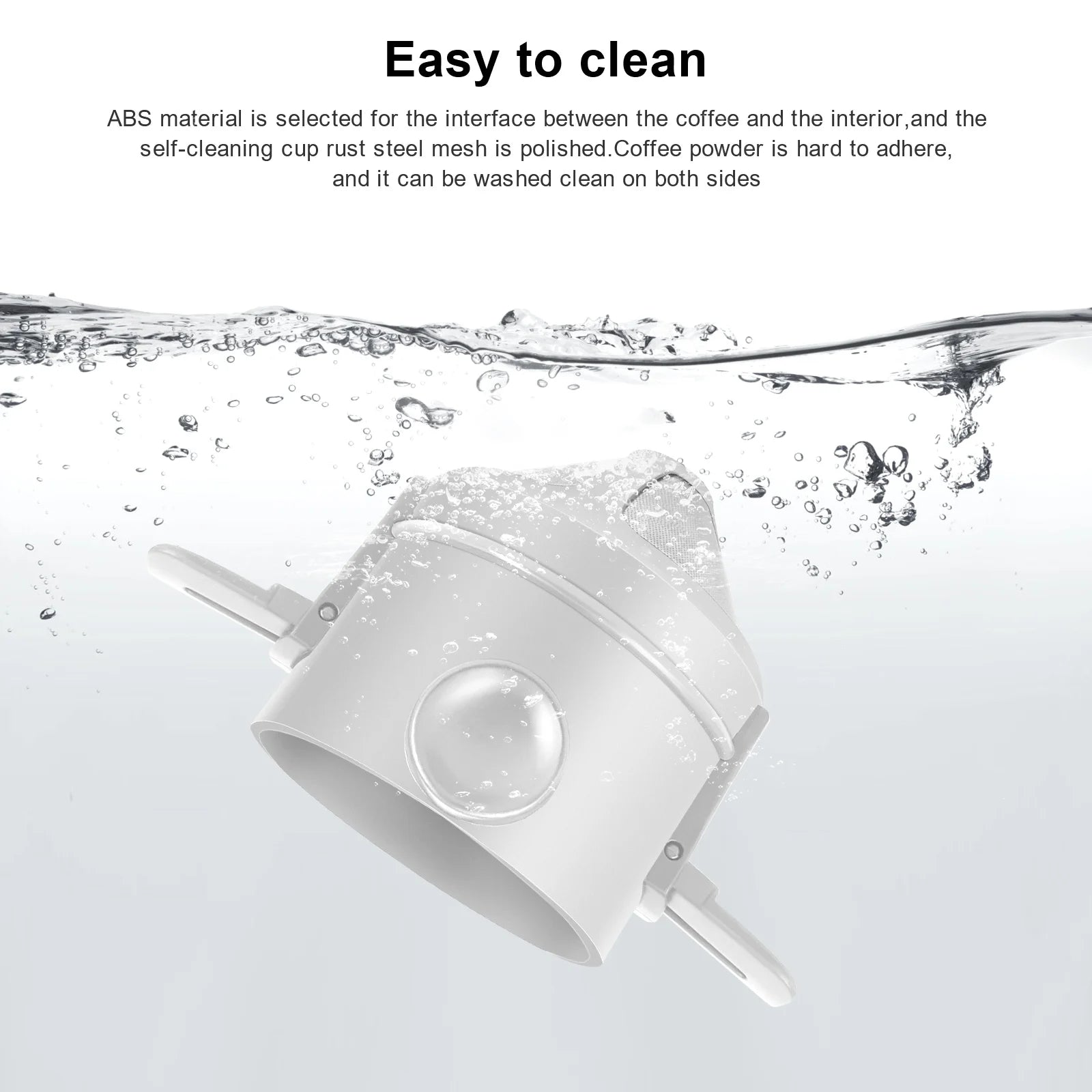 Folding Hand Brewed Coffee Filter Coffee Dripper Cone for Drip Coffee and Tea with Stainless Steel Holder No Filter Paper