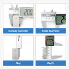 Digital Caliper Electronic Vernier Caliper Plastic Digital Ruler Calibrator Pachometer digital Micrometer Measuring Tool Caliber
