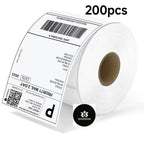 4x6 Inch Direct Thermal Shipping Labels Roll 200Sheets 1 Inch Core 100x150mm Self-Adhesive Blank Barcode Waybill Stickers for L