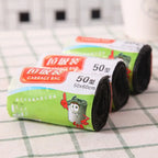 1 Rolls 13Bags/Roll Disposable Garbage Bag Trash Can Bin Points Off Rubbish Bag Black 40x50cm Plastic Bags Bathroom Kitchen