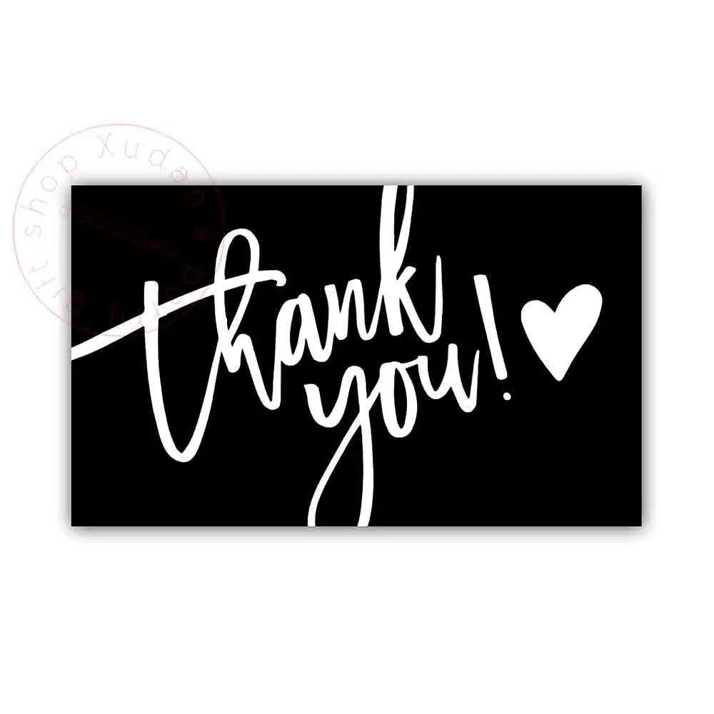 30pcs/pack Pink Thank You Card For Supporting Business Package Decoration "Gorgeous Thanks" Business Card Handmade With Love