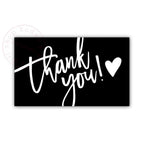 30pcs/pack Pink Thank You Card For Supporting Business Package Decoration "Gorgeous Thanks" Business Card Handmade With Love