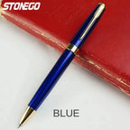 STONEGO Fashion Wallet Pen Short Paragraph Gift Travel Pocket Pen Mini Pocket Short Clip Metal RollerBall Pen Travel Pocket Pen