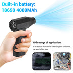 130000RPM Mini Fan Electric Air Duster Adjustable Wind Speed Portable Fan Violent Blower Rechargeable Car Cleaning
