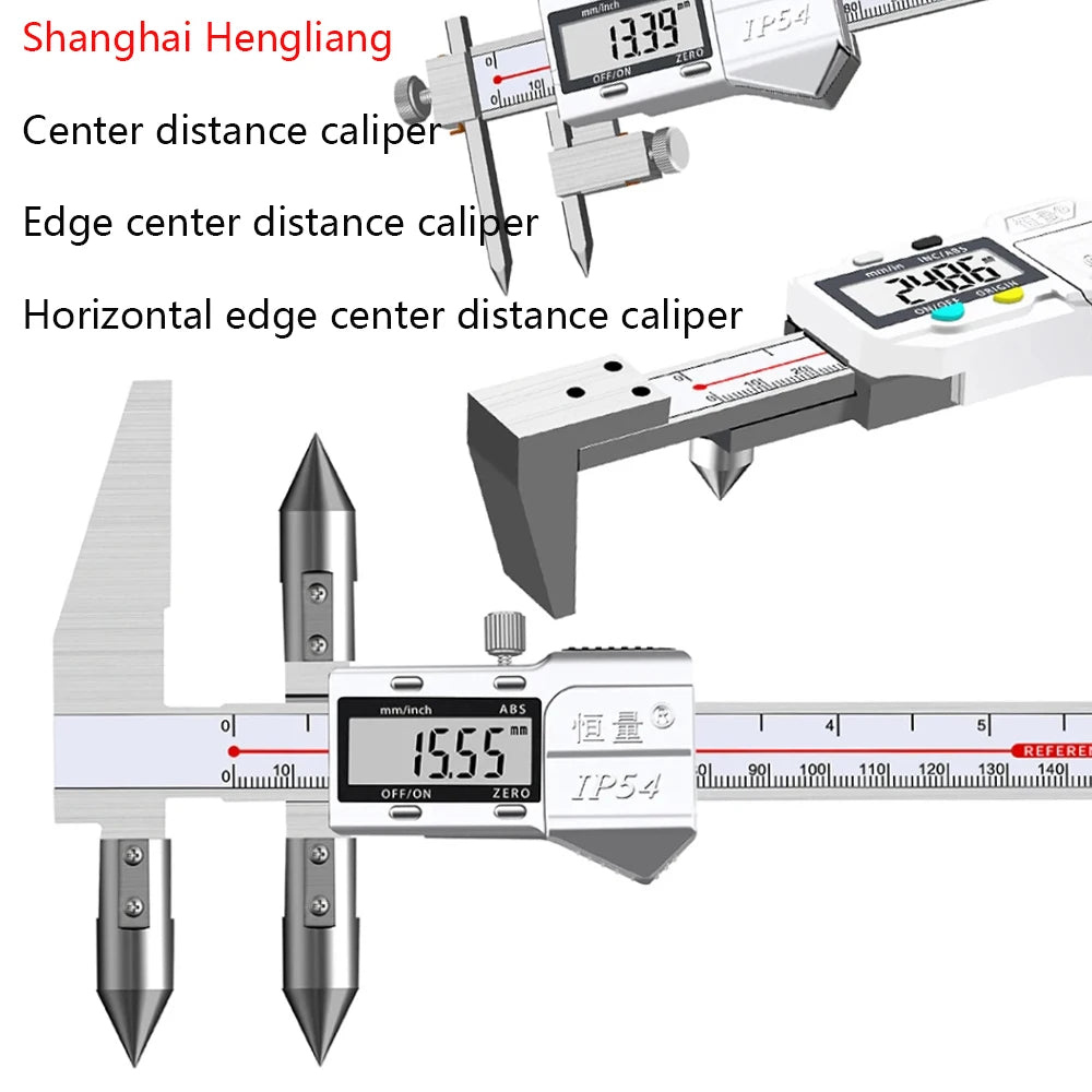 Edge-Center Distance, Center Distance, Digital Caliper, Cone Probe Hole Distance, Centerline Caliper, Edge-To-Hole Measurement