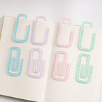 4pcs/lot Kawaii macarons Paper Clip Decorative Bookmark Binder File Clips School Office Stationery Accessories
