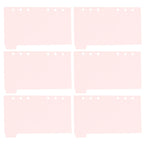 A6 Index Dividers For Binder Notepad Page Separator Sheet Organizers Tabs Plastic Divider Notebook Supplies Binder Index