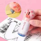 Unboxing Knife with Thermal Paper Eraser Letter Opener Sword Mini Box Cutter Thermal Paper Data Protection Tool for Home Office