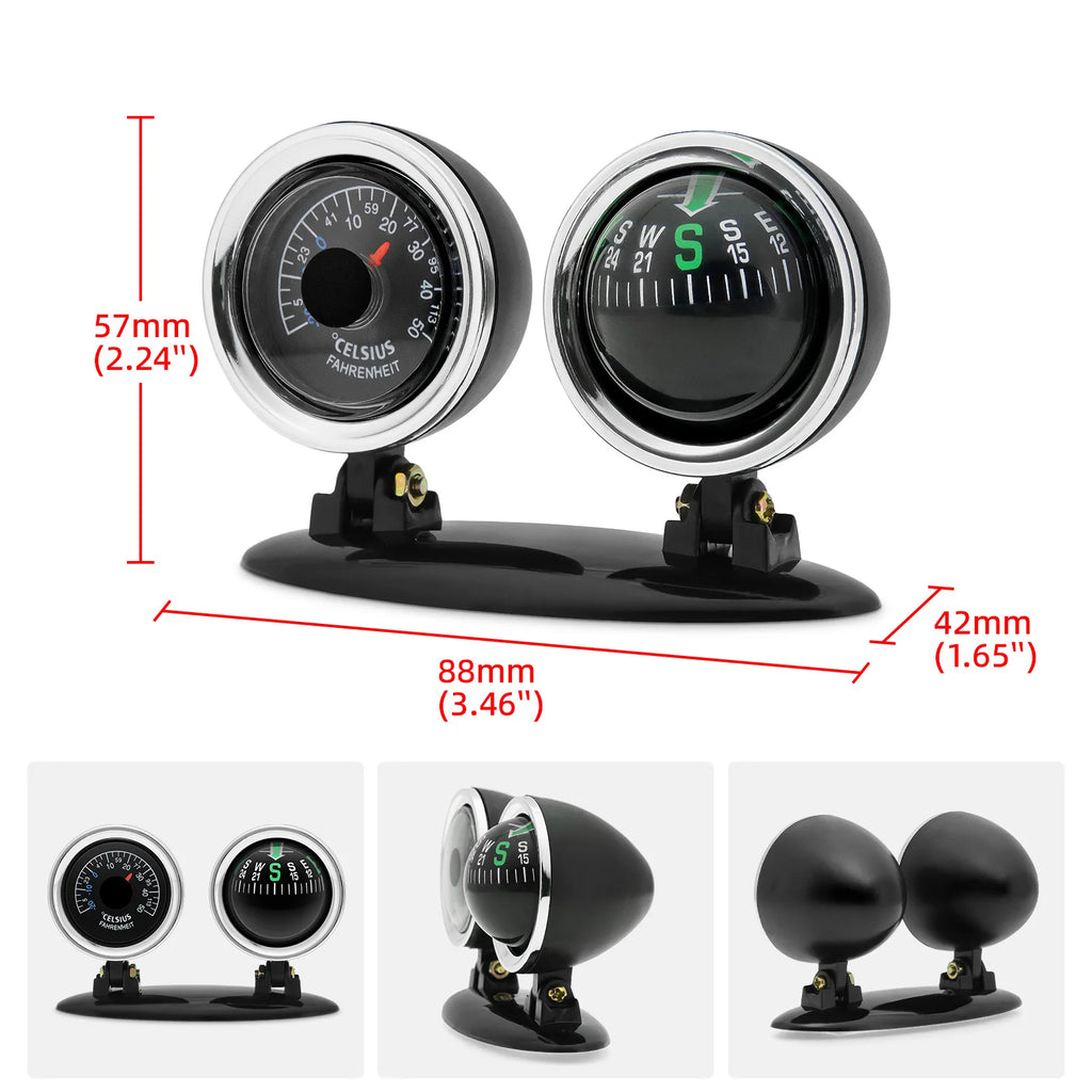 Various Compass Portable Compact Navigation Compass Device Universal Outdoor High Precision Compass For Car Boat Moto Bicycle
