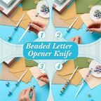 J1UL1N 16Pcs Beaded Letter Opener Metal Letter Opener Kit Envelope Slicing Beaded Letter Opener Set For Gifts Office Home Diysup
