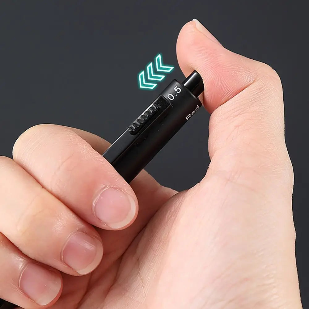 Fashion Metal Gravity Sensor Pen 4 in 1 Press Type 3Colors Ballpoint Pen Mechanical Pencil School Office